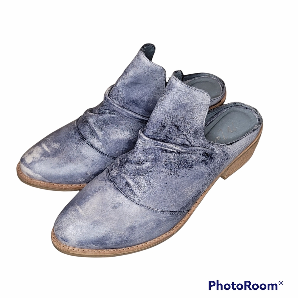 Matisse Augustine Light Blue Leather Booties Wome… - image 1